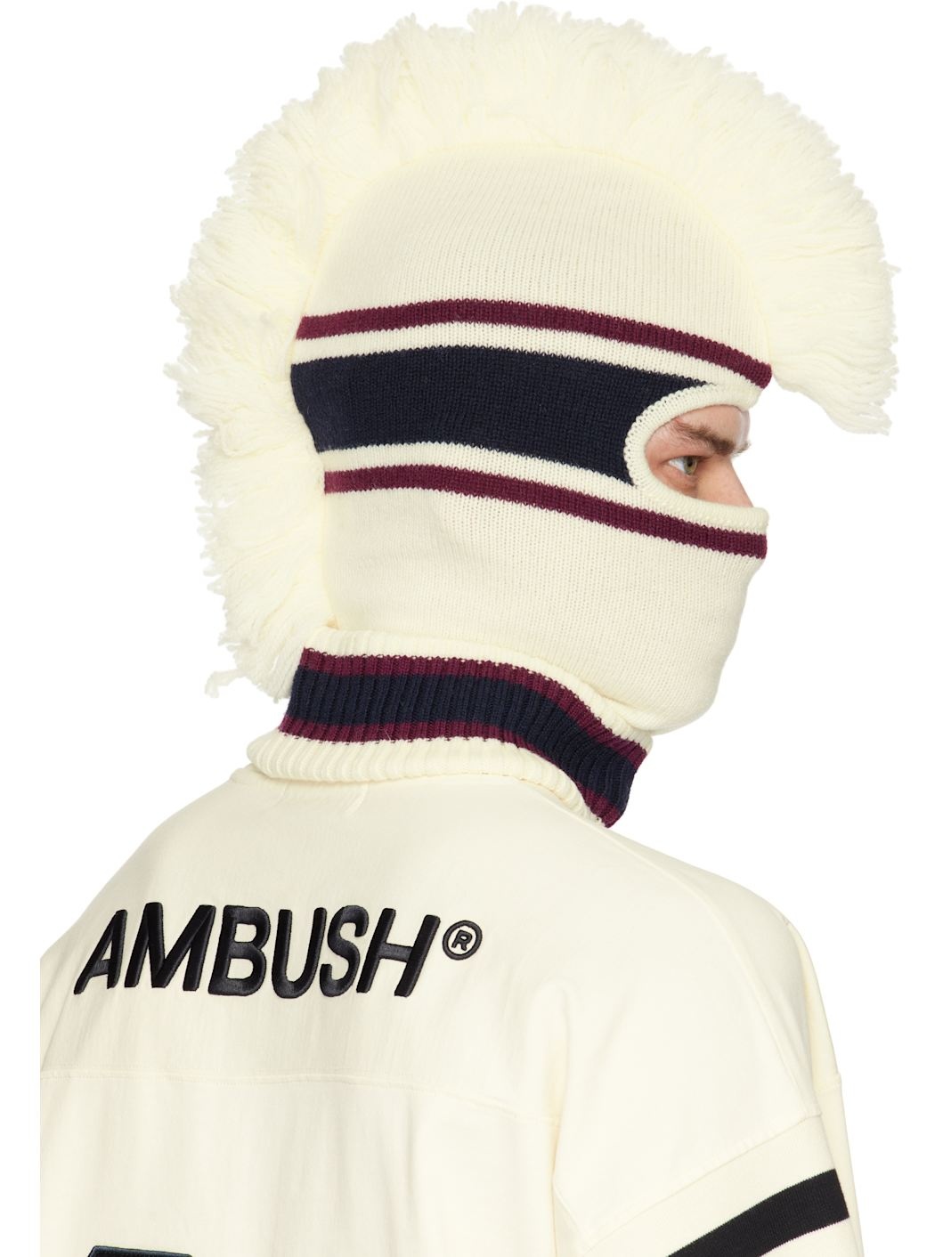 Off-White Fringe Knit Balaclava - 3