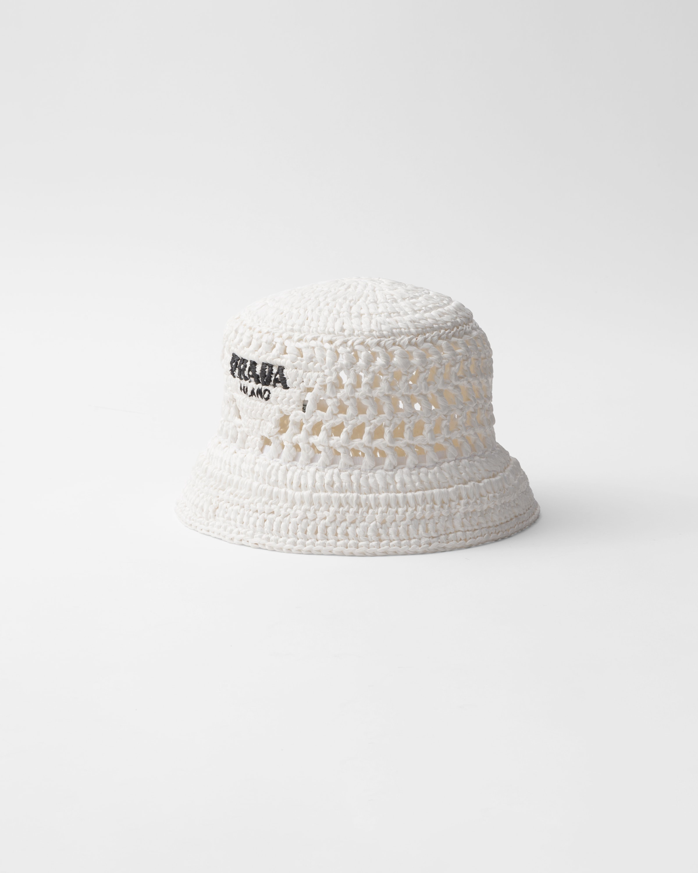 Woven fabric bucket hat - 1