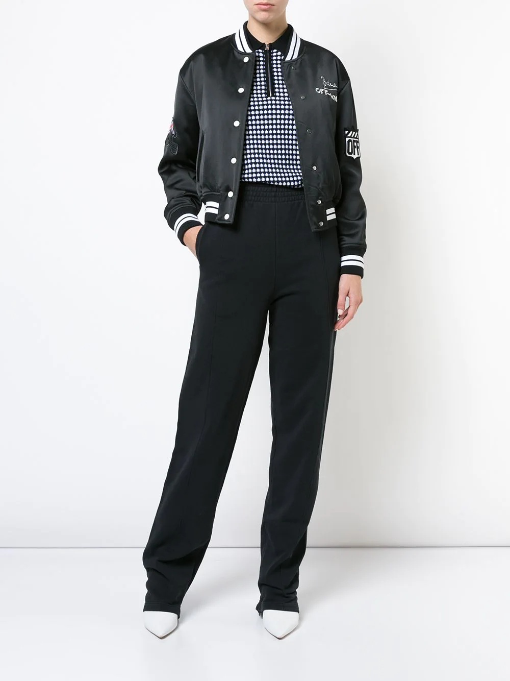 rear print track pants - 2