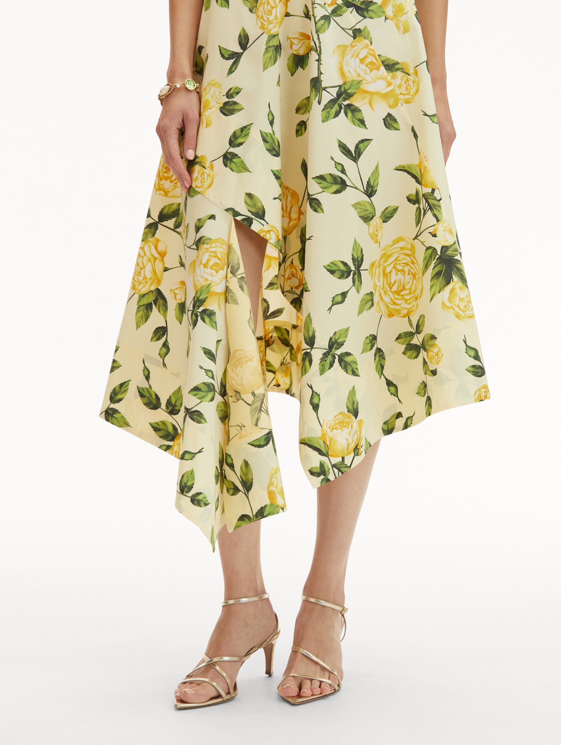 ENGLISH ROSE ASYMMETRICAL DRESS - 5