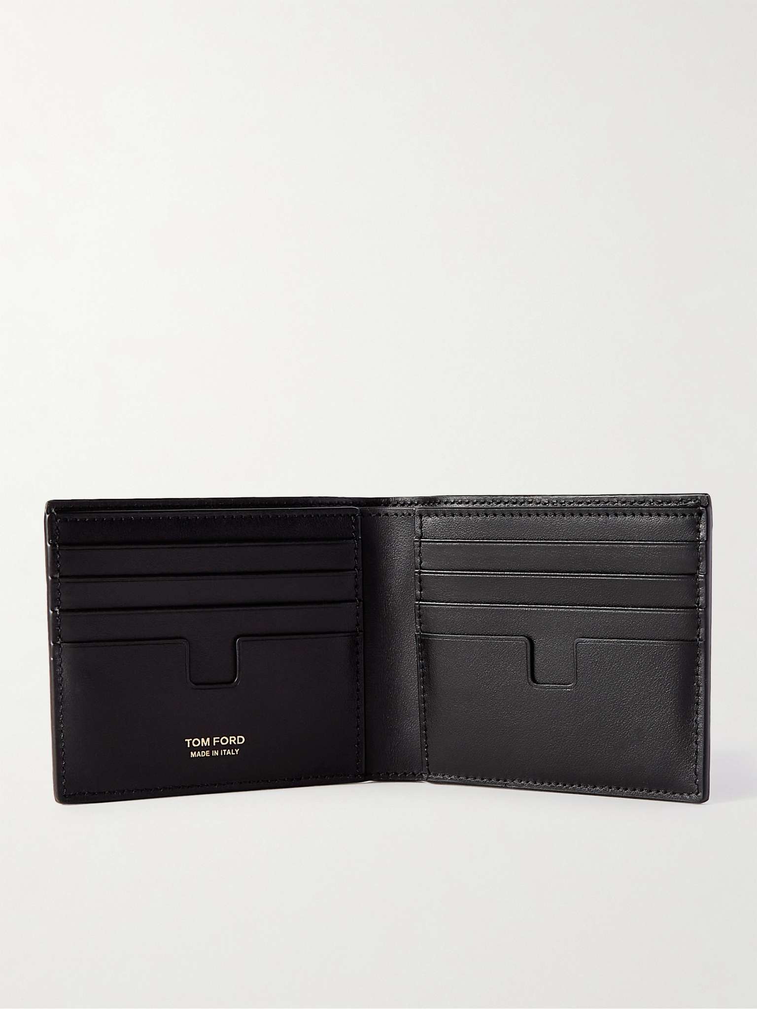 Croc-Effect Leather Billfold Wallet - 2