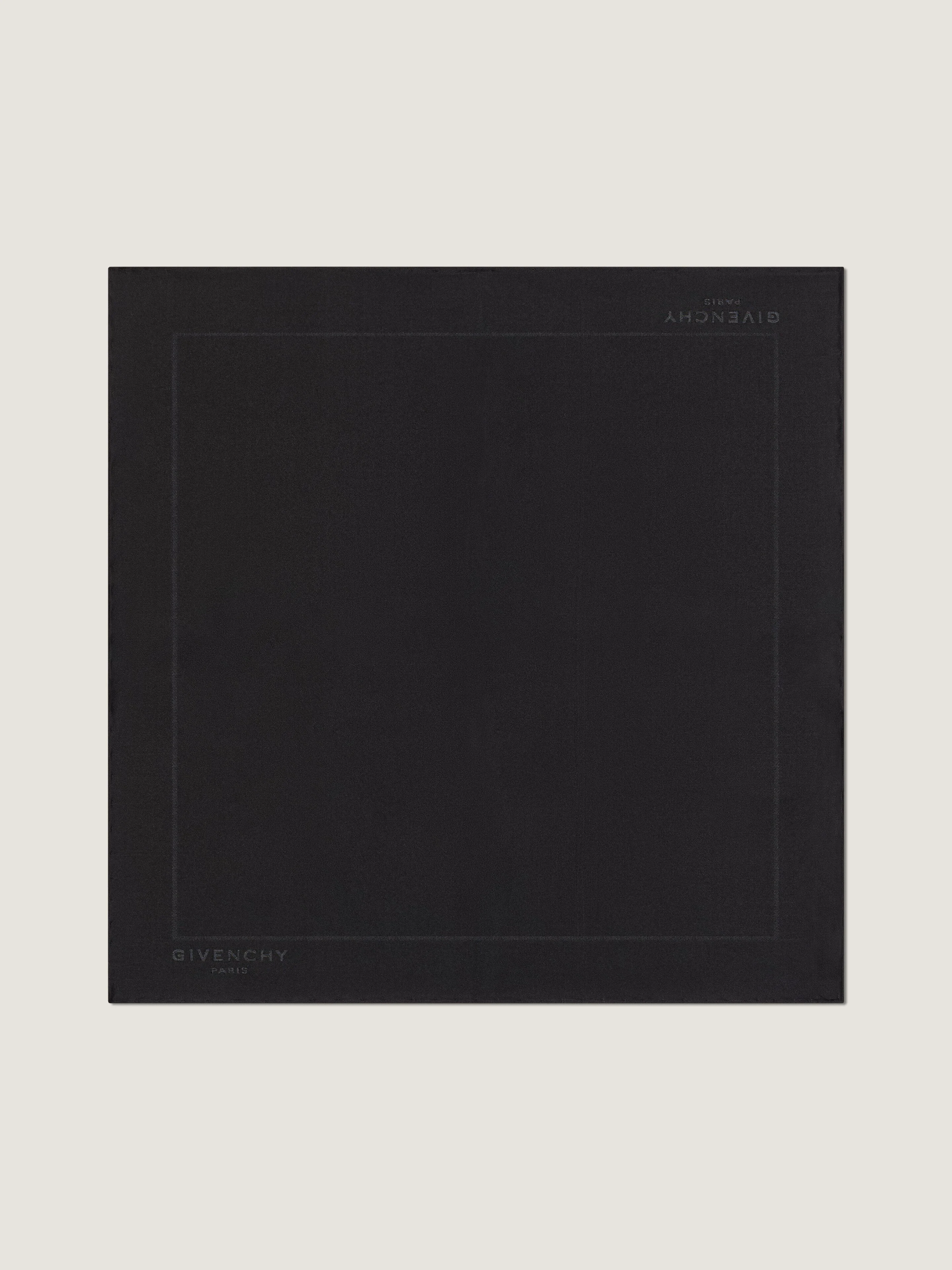 GIVENCHY PARIS POCKET SQUARE IN SILK JACQUARD - 1