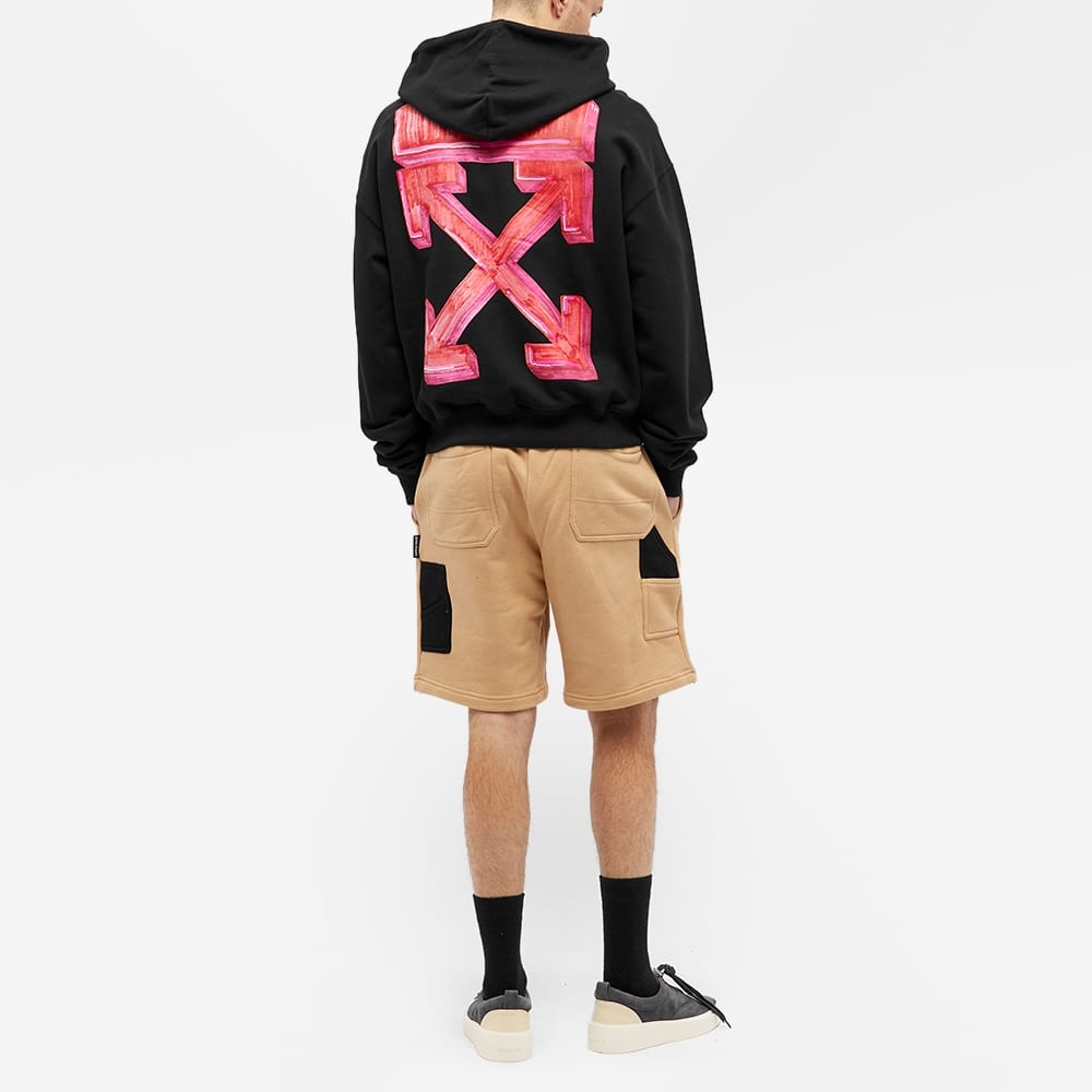 Off-White Marker Over Hoodie 'Black' OMBB037E20FLE0021025 - 5