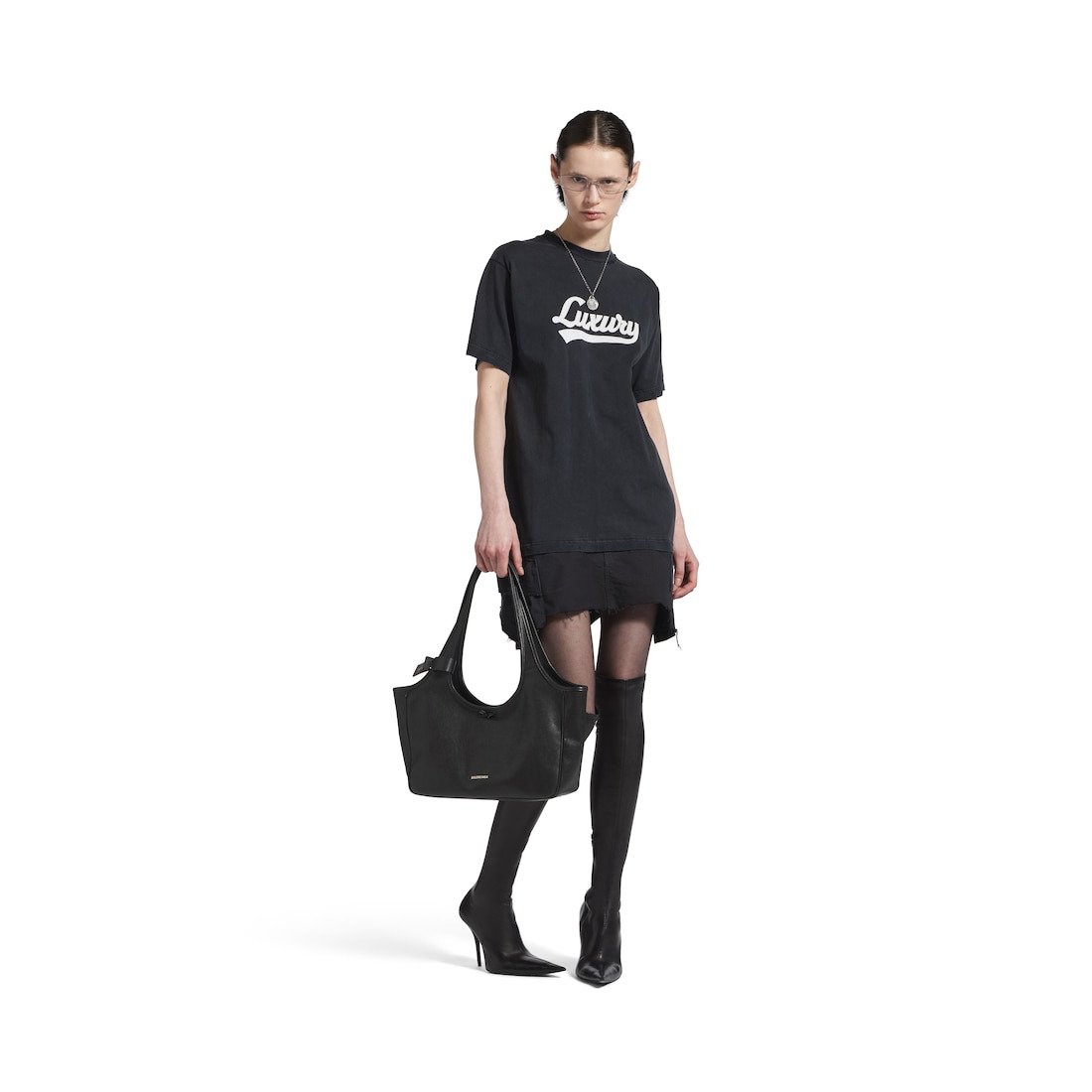Women's Laundrette Tote Bag East-west in Black - 6