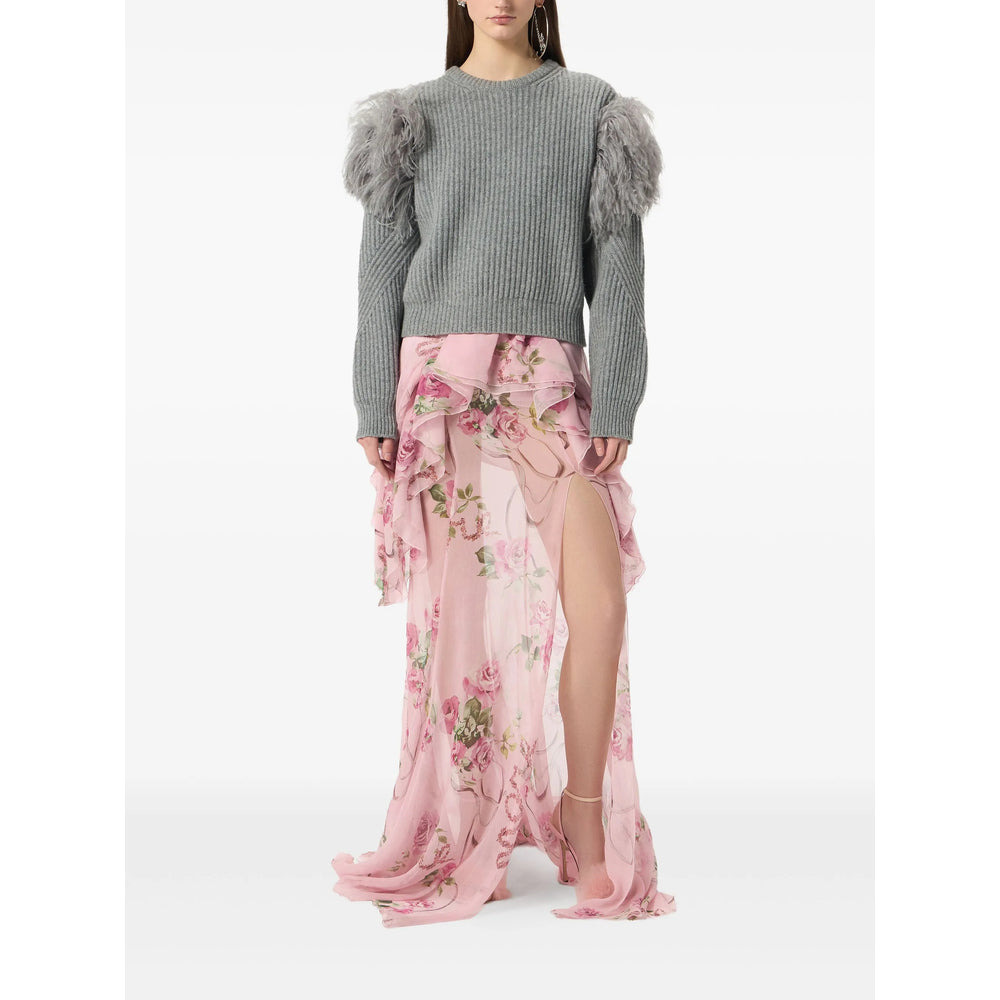 Blumarine Grey Knitwear - Jumpers Women - 4