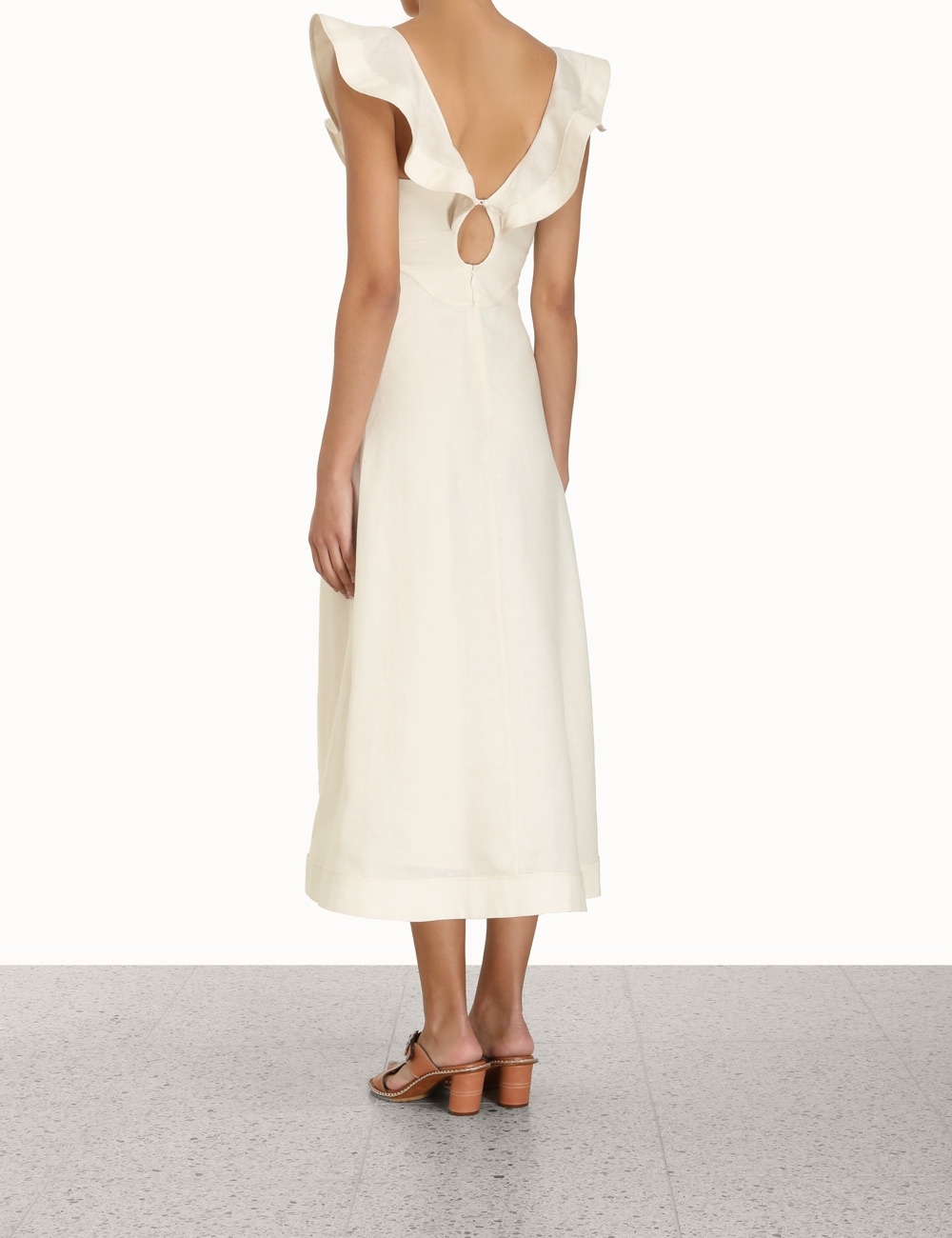HALCYON FLUTTER MIDI DRESS - 4
