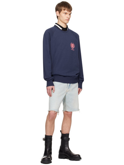 Givenchy Navy Crest Sweatshirt outlook