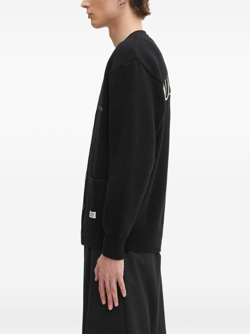 embroidered V-neck cardigan 3