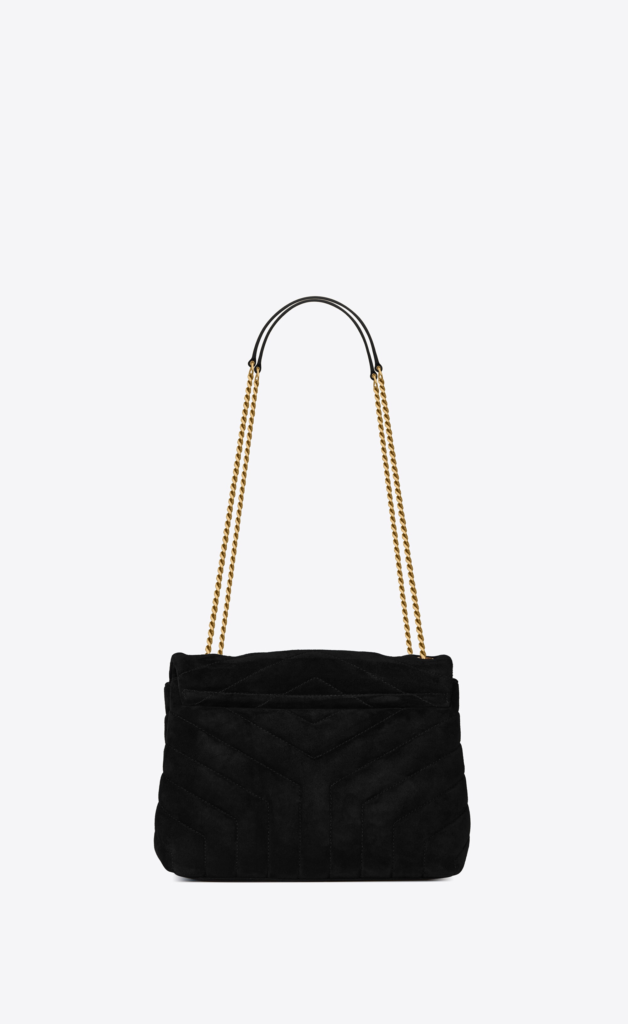 loulou small bag in y-quilted suede - 3