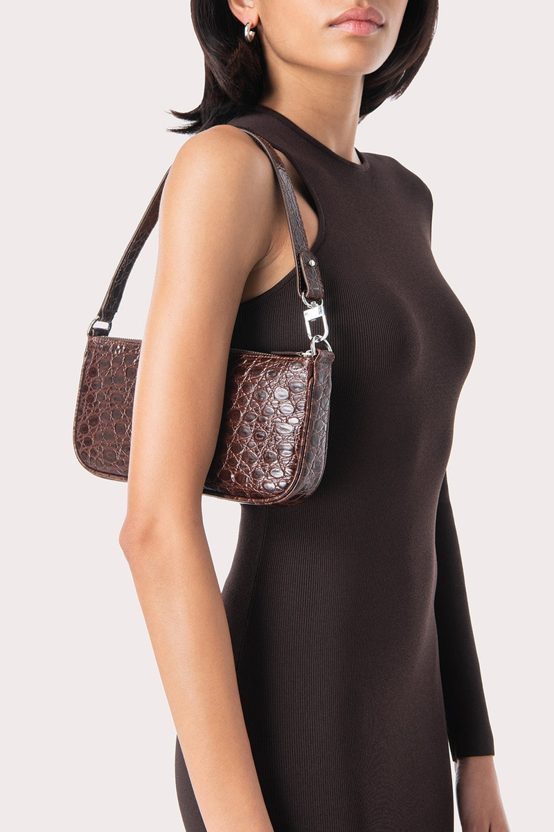 Rachel Sequoia Circular Croco Embossed Leather 3