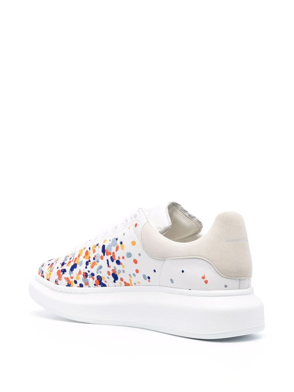 Oversized paint-embroidery sneakers - 3