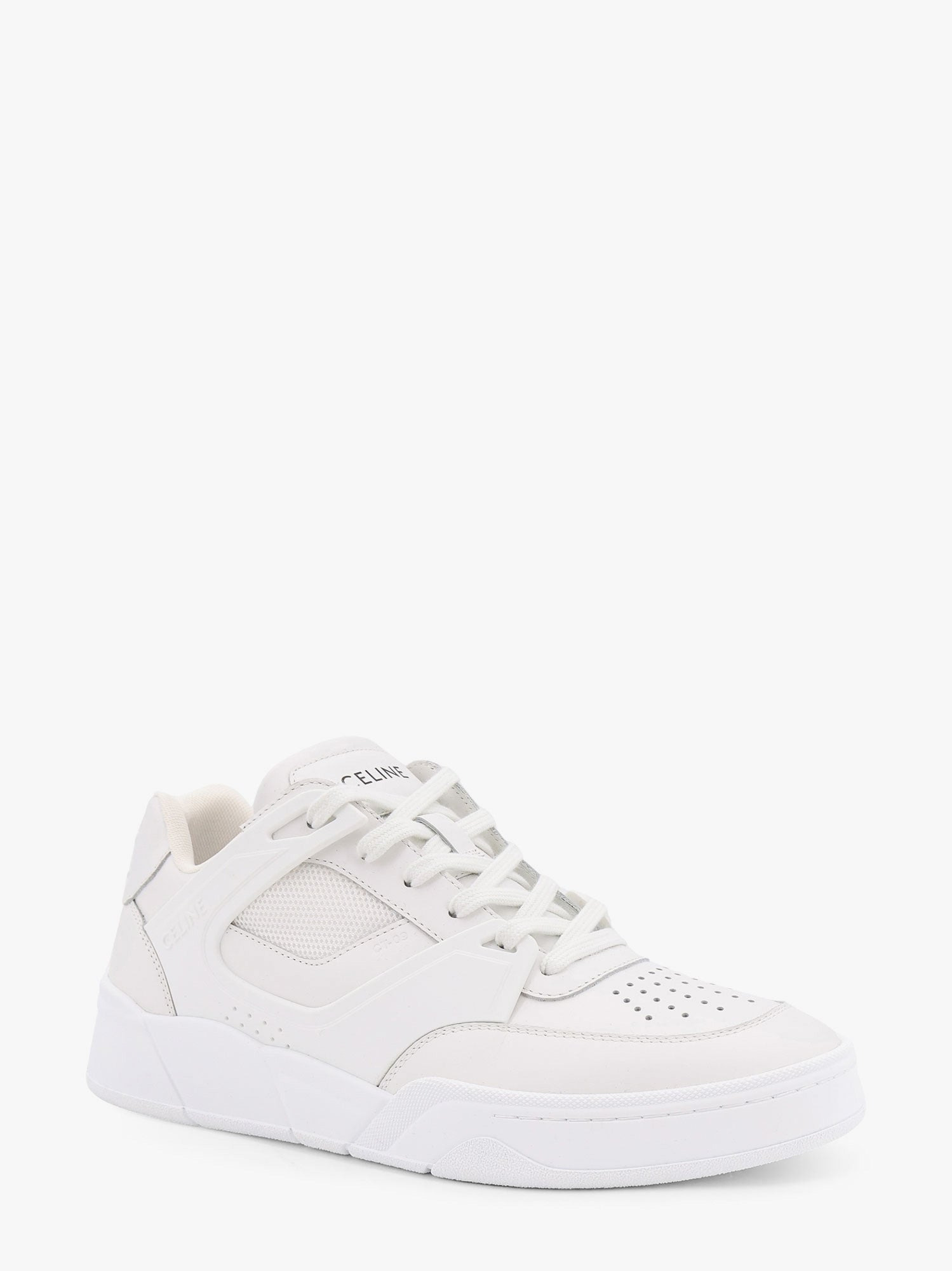 Celine Men Ct-09 Leather Sneakers With Mesh Inserts - 2