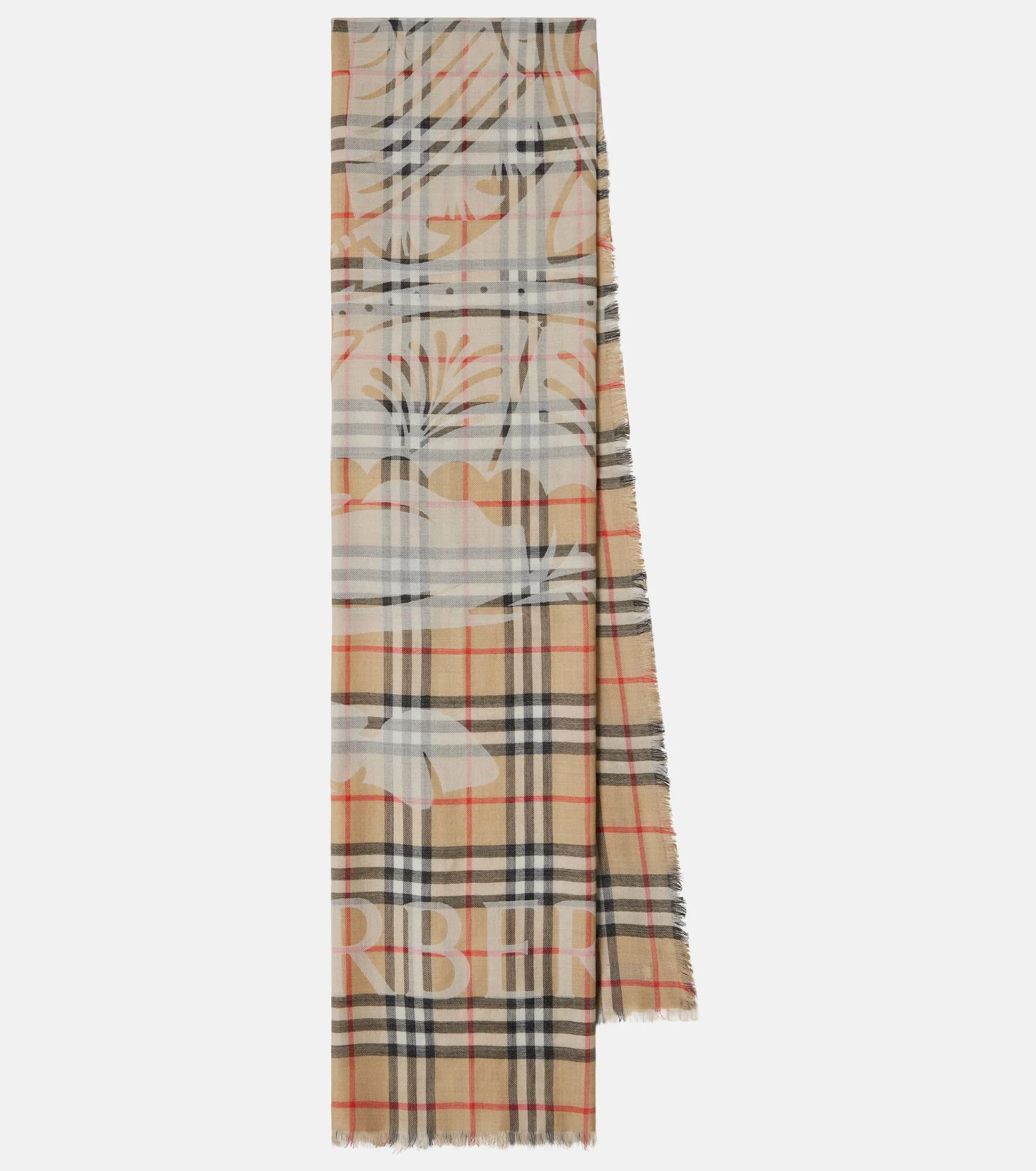 EKD Burberry Check wool and silk scarf - 1