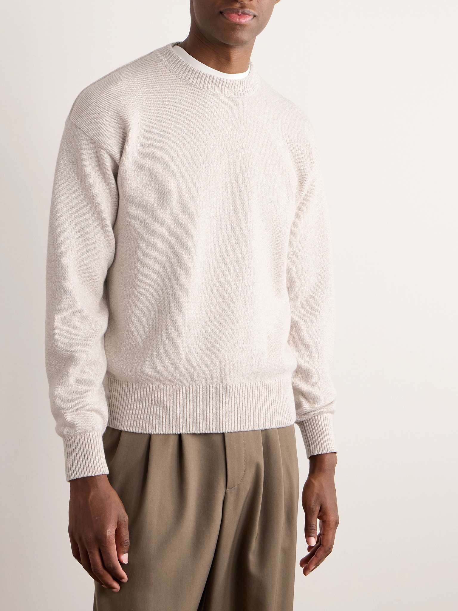 Cotton and Cashmere-Blend Sweater - 3