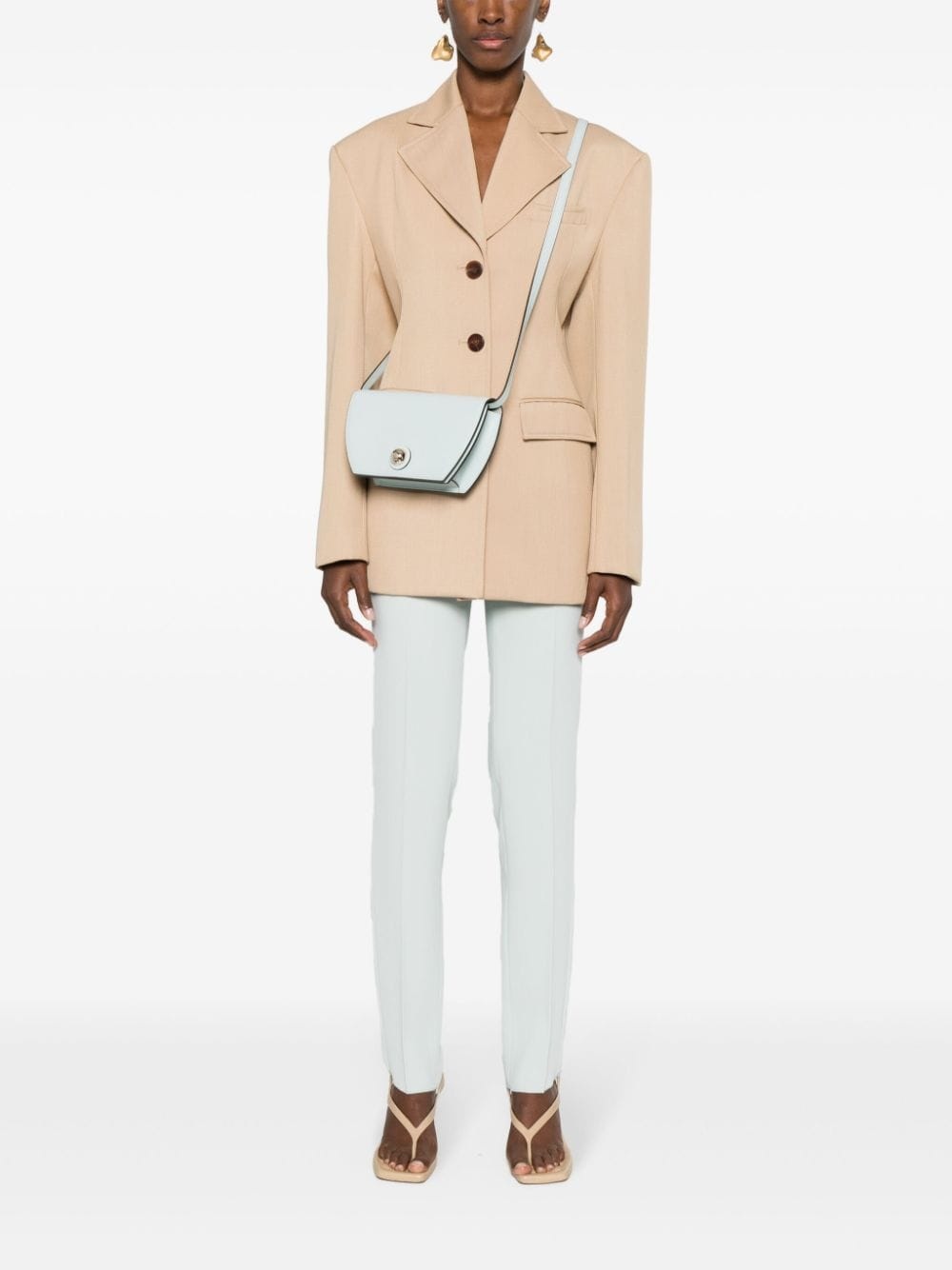 logo-debossed cross body bag - 2