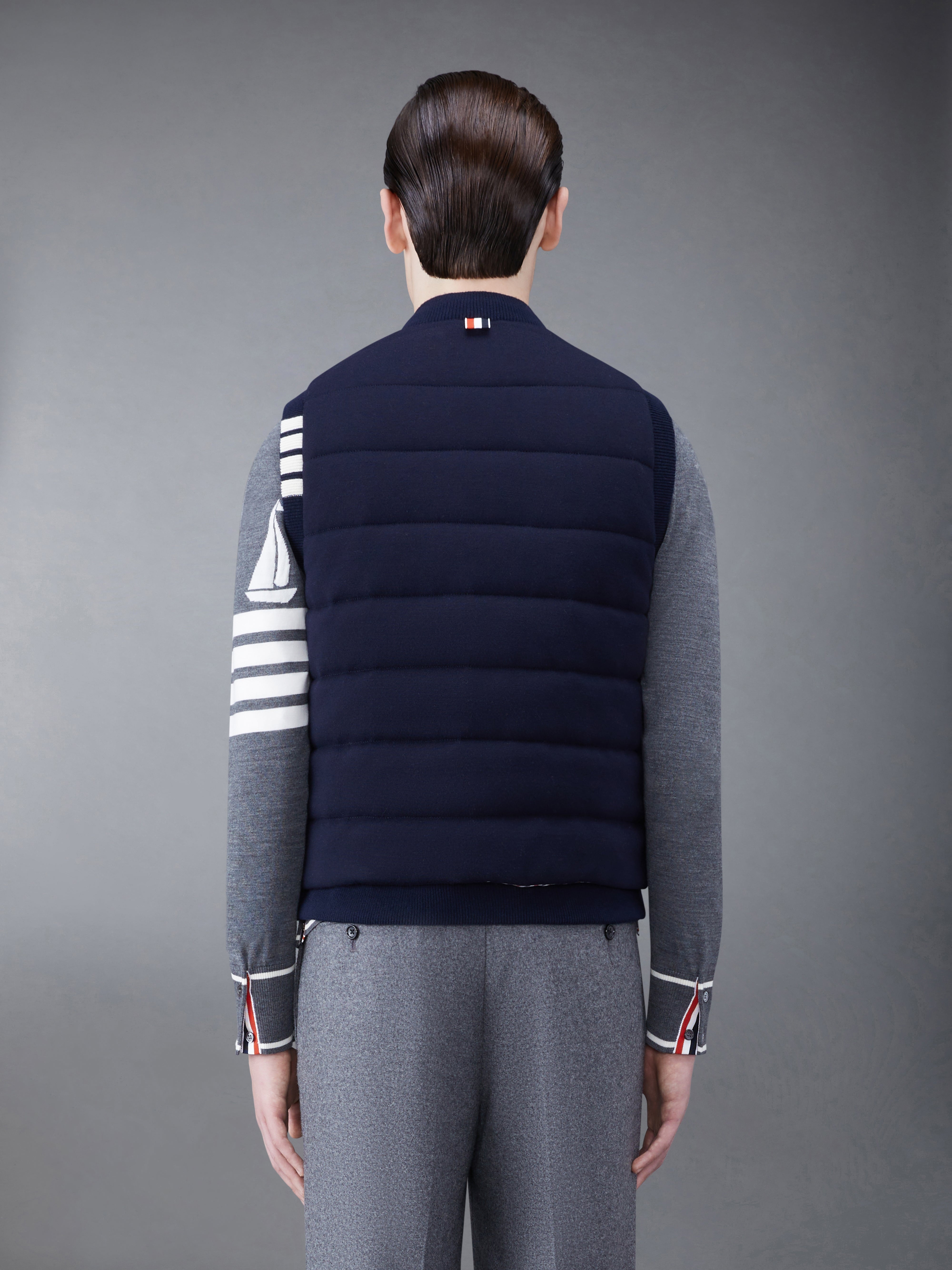 MERINO AND JERSEY DOWN REVERSIBLE VEST - 3