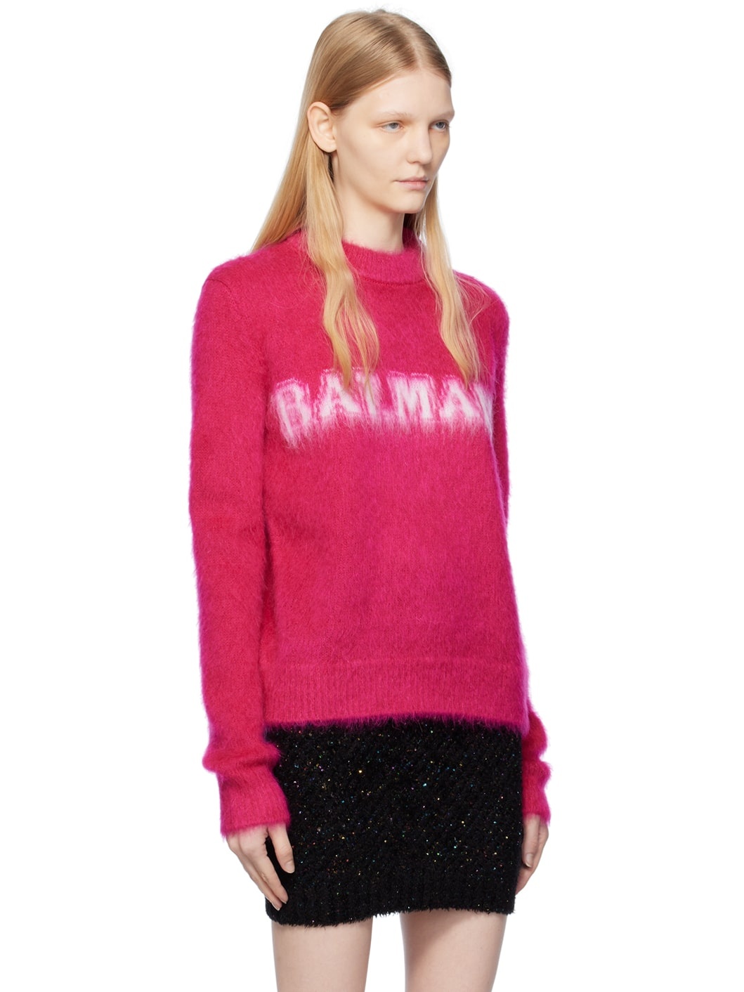 Pink Jacquard Sweater - 2