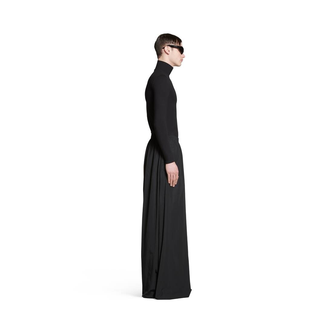 Double Front Tracksuit Pants in Black - 3
