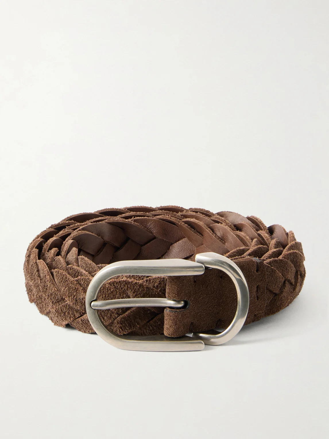 3cm Woven Suede Belt - 1