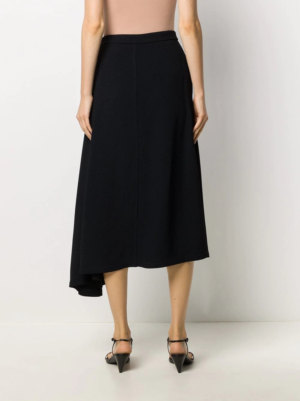 asymmetric hem skirt - 4