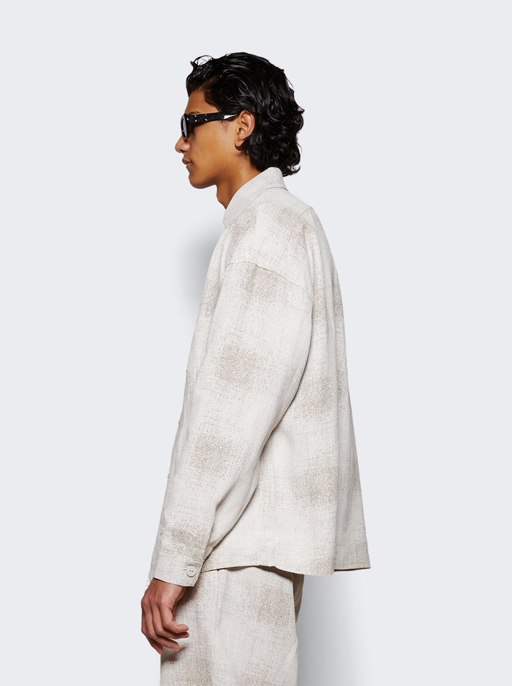 Topanga Overshirt White And Beige - 4