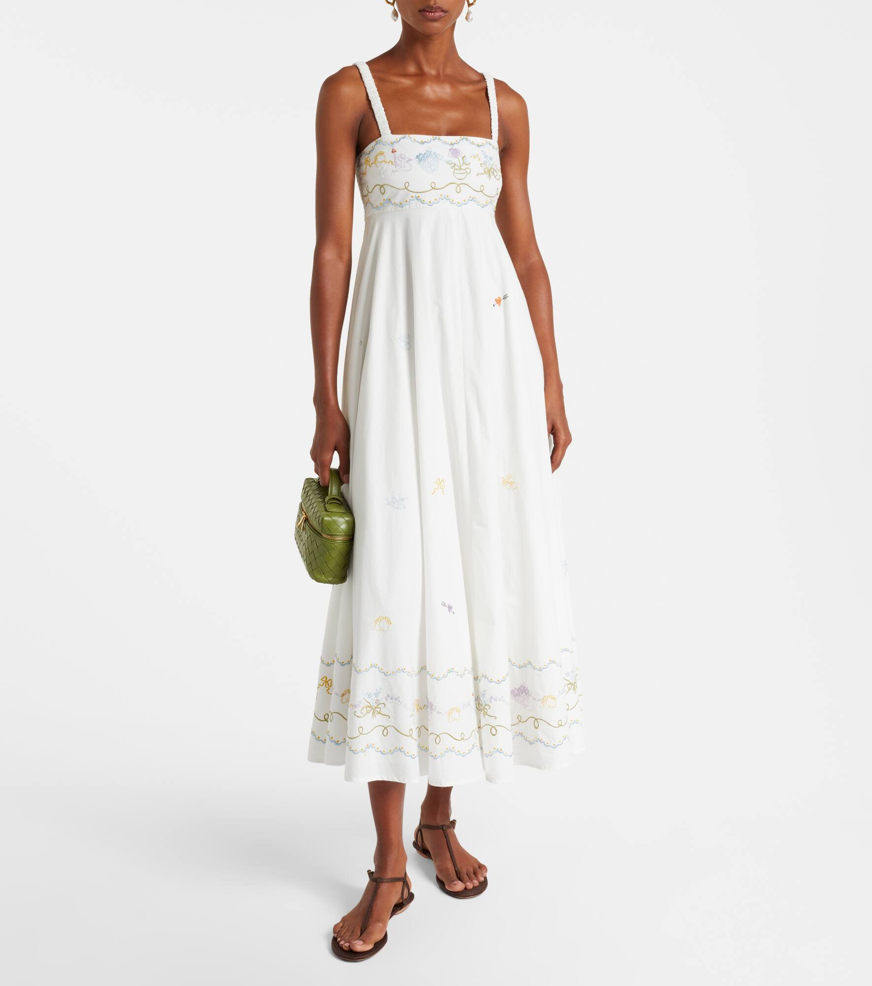 Giulia embroidered cotton maxi dress - 2