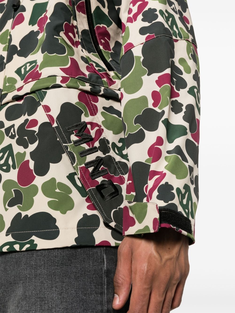 logo-appliquÃ© hooded jacket - 5