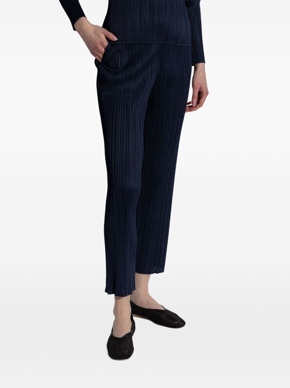 plissé trousers - 3