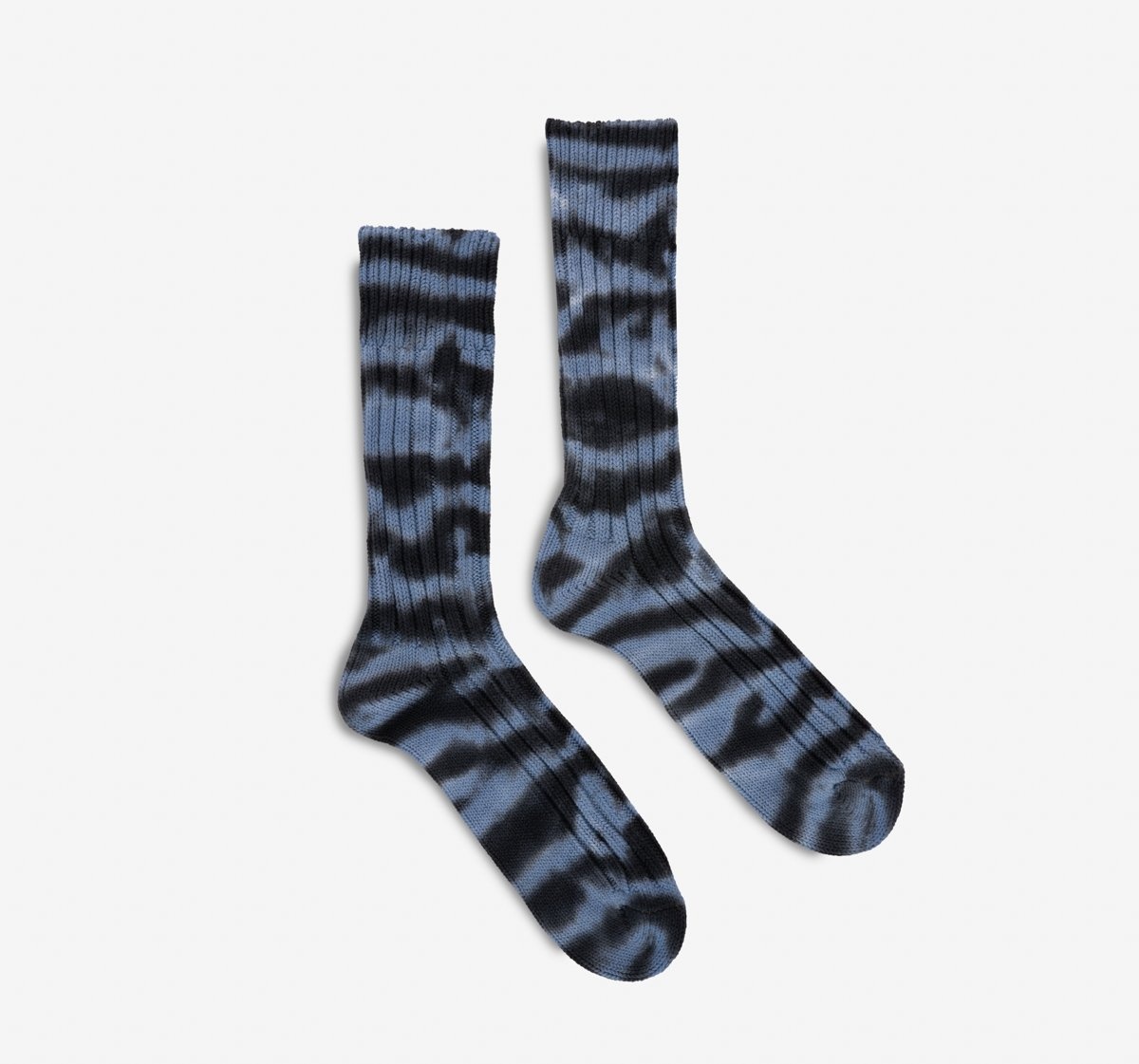 DEC-HVY-DYE-BLU Decka Heavyweight Dyed Socks - Blue - 3