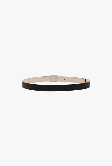 Black leather B-Belt belt - 3