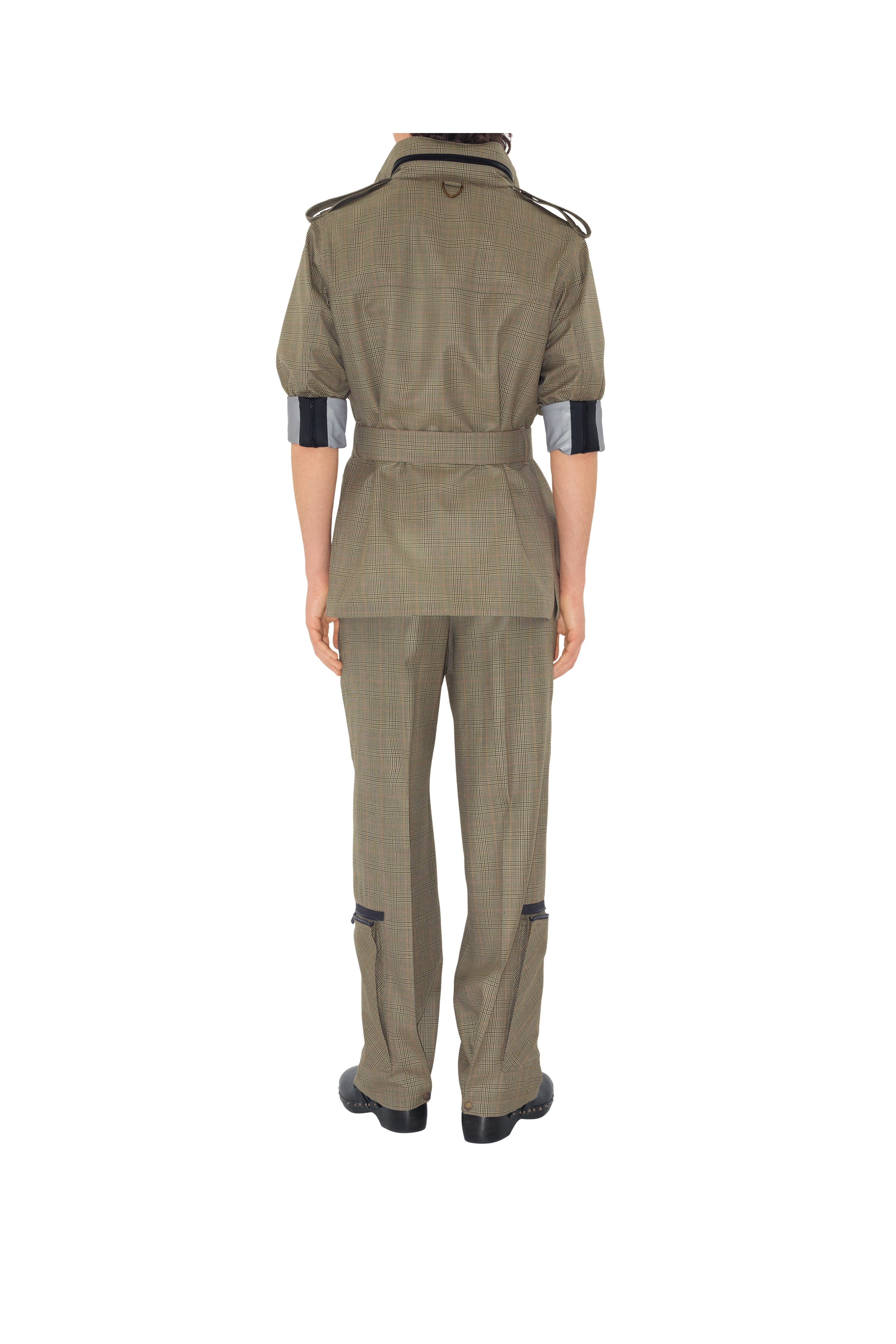 burberry Check Wool Trousers in Loch/bliss at Nordstrom - 4