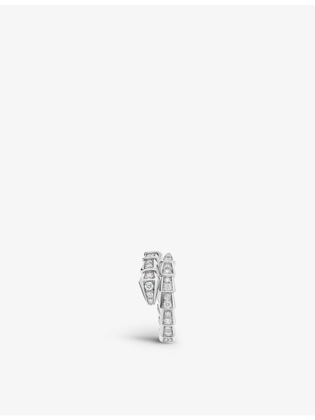 Serpenti 18kt white-gold and diamond ring - 2