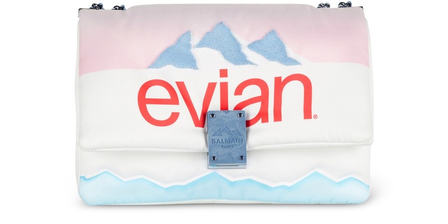 BALMAIN x EVIAN 1945 Soft small bag - 1