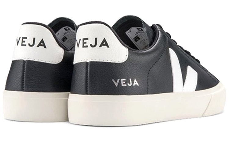 Veja Campo Chromefree Leather Sneakers 'Black White' CP051215 - 4