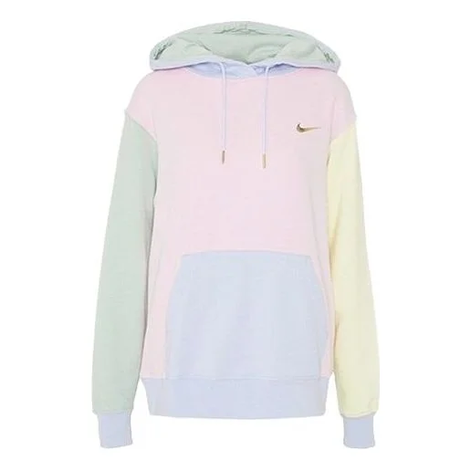 (WMNS) Nike Sportswear Hoodie Swoosh Foam 'Pink Pistachio Frost' DA1416-663 - 1