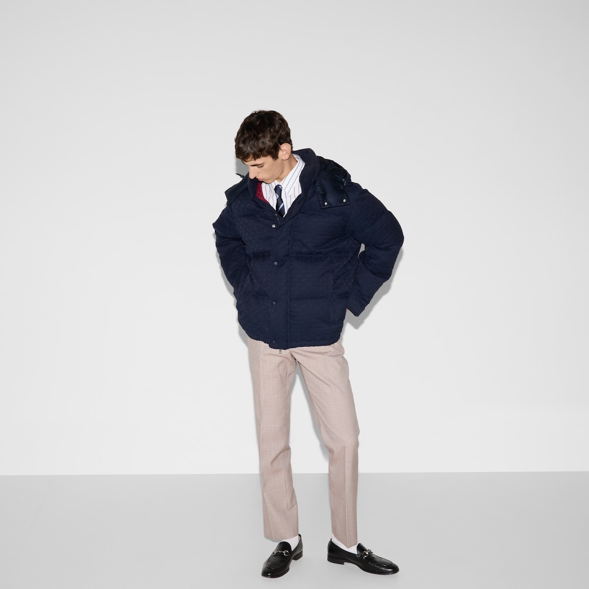 GG canvas down jacket - 5