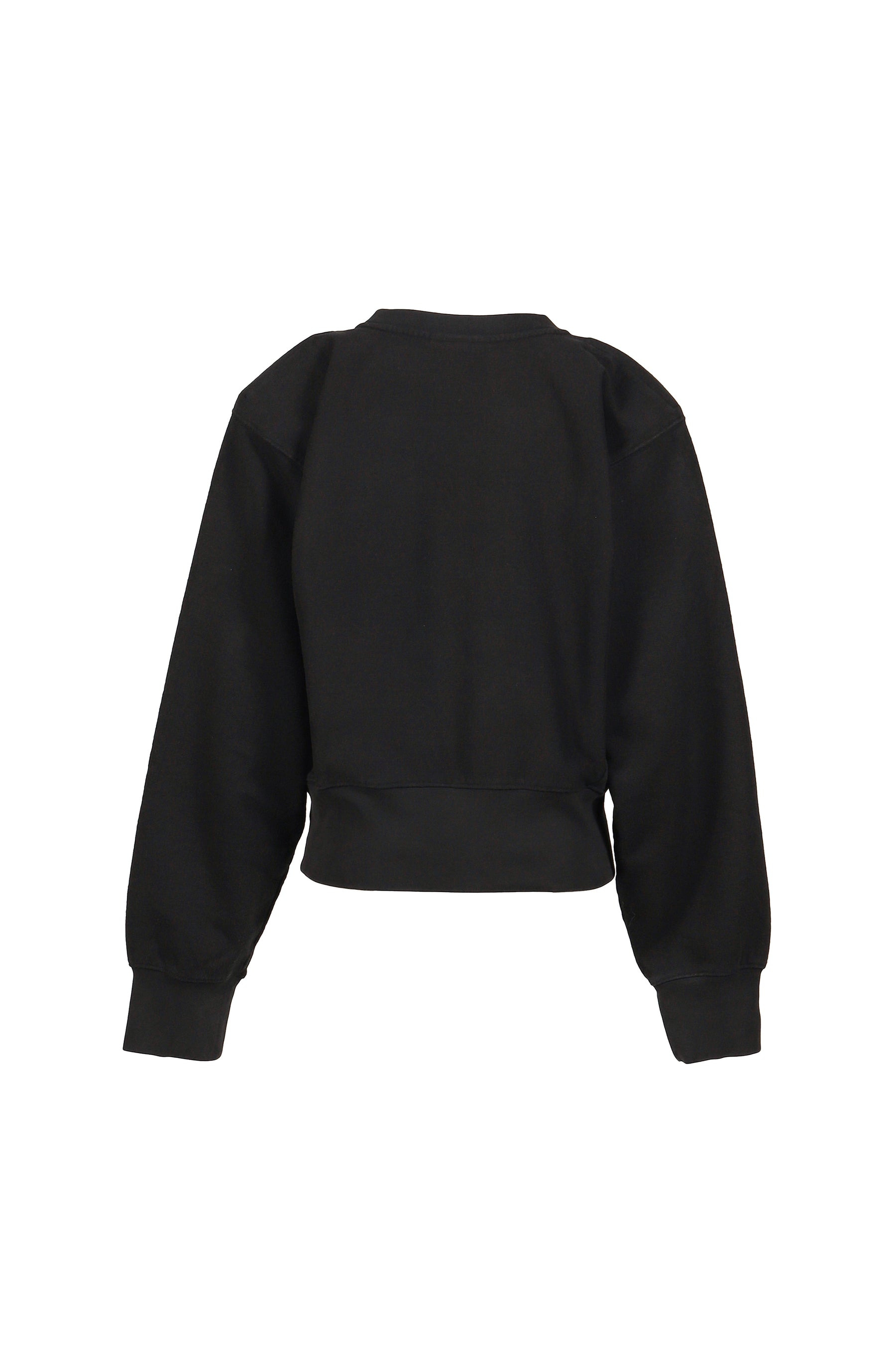 SHOULDERPAD SWEATSHIRT KNIT / BLK - 2