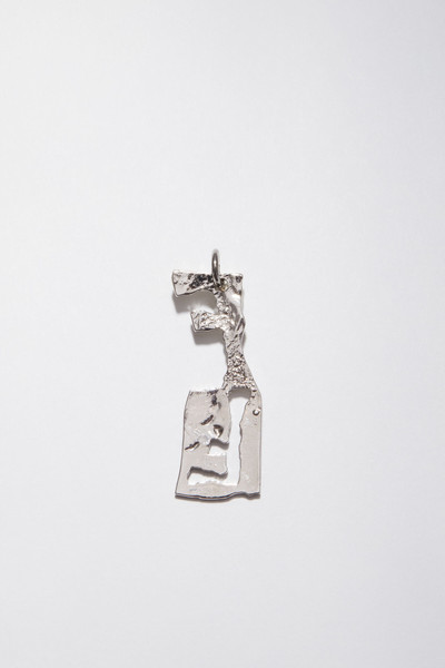 Acne Studios F pendant - Silver outlook