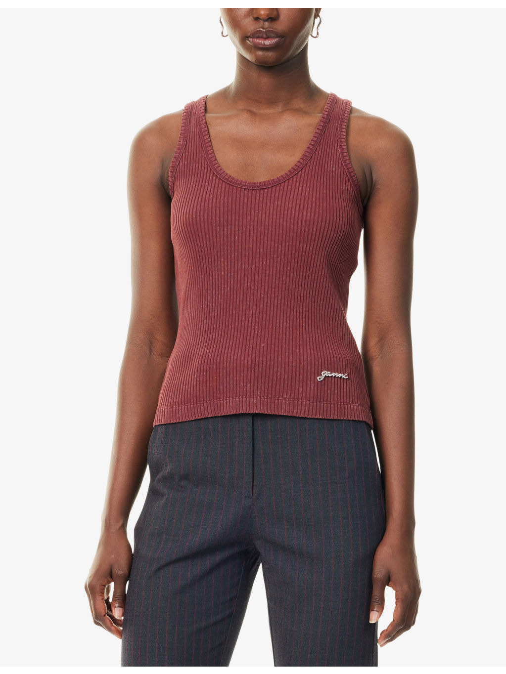 Heavy Ribbed Cotton-Jersey Tank Top - 3