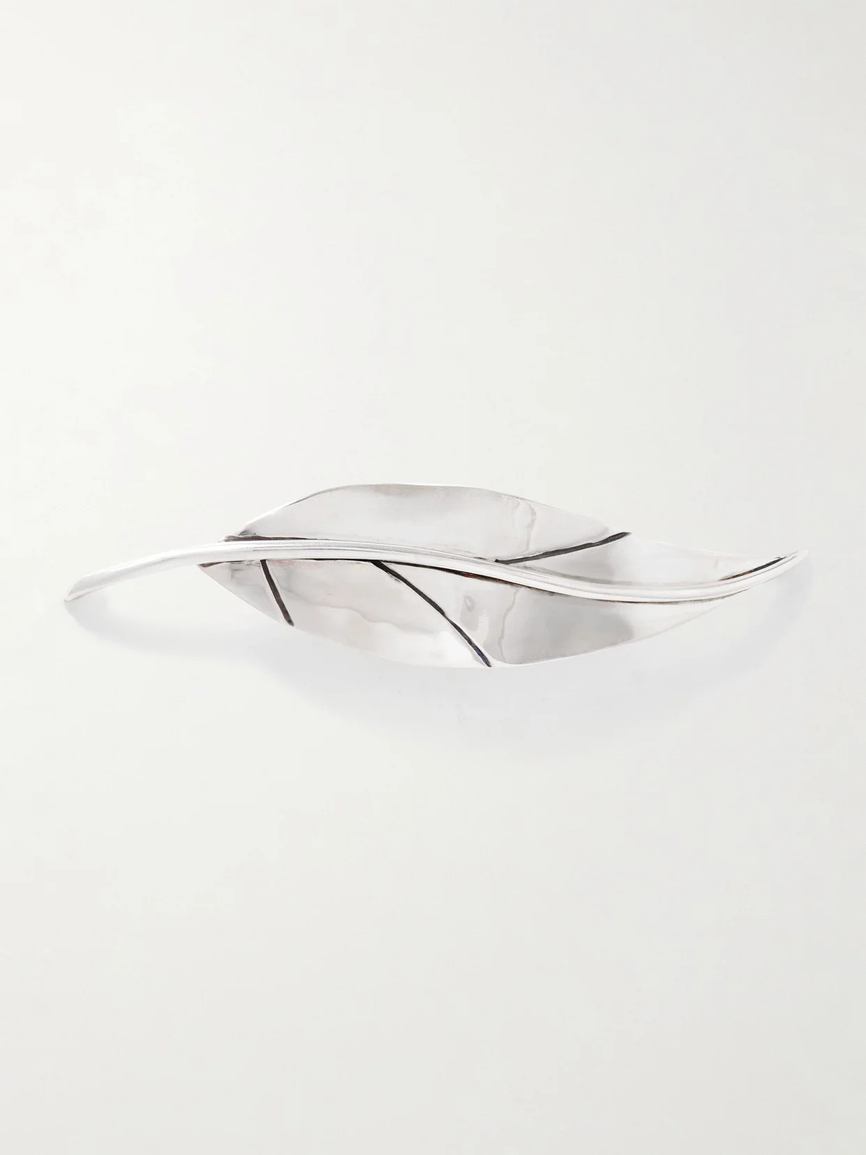 Leaf Silver Brooch - 1