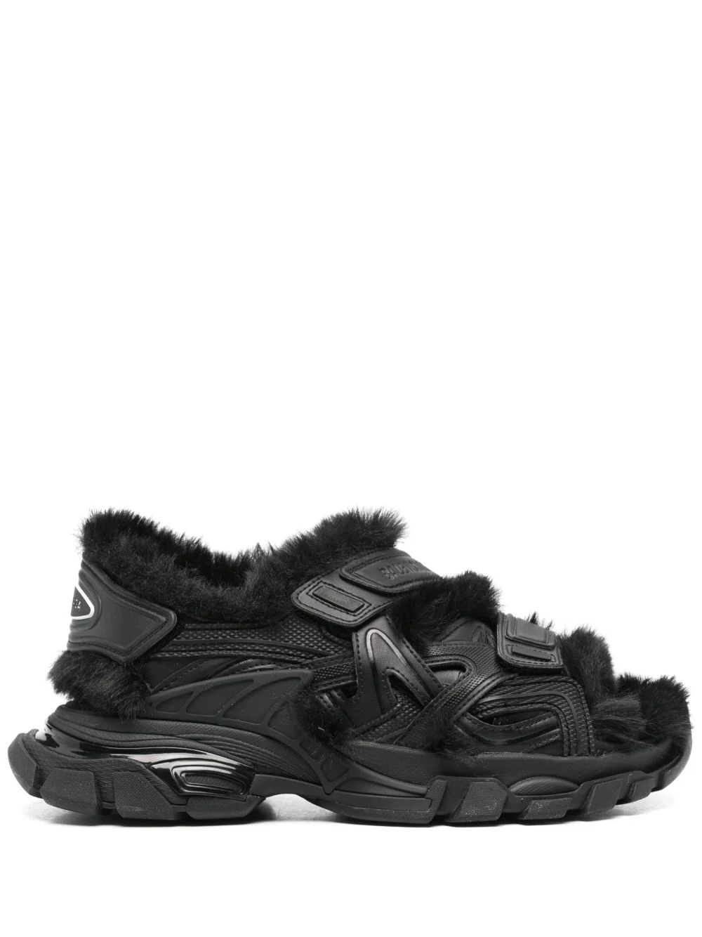 faux-fur Track sandals - 1