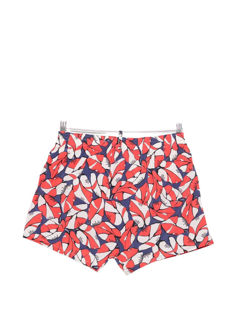 DSQUARED2 leaf-print logo-print swim shorts outlook