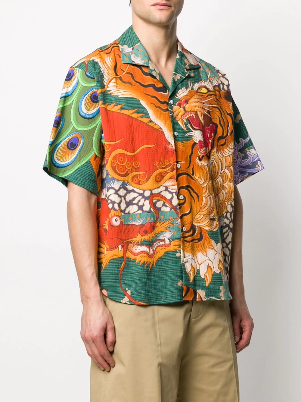 printed bowling shirt - 3