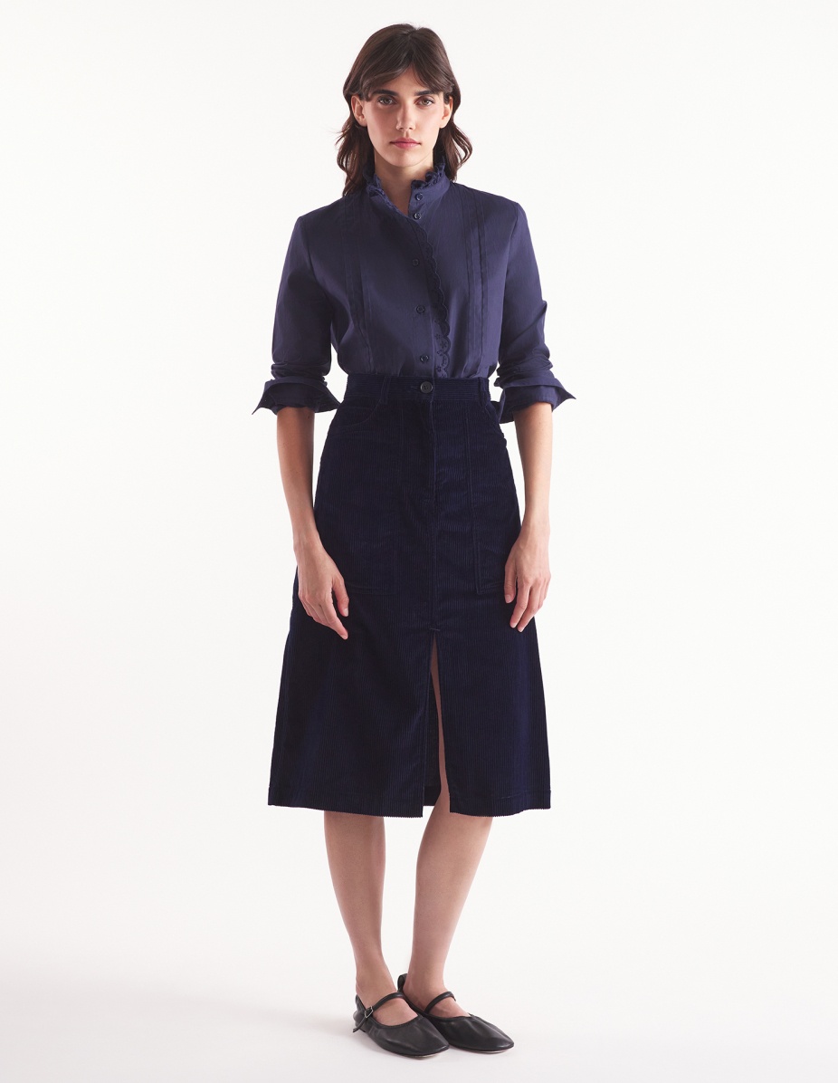 SLIT WORKWEAR SKIRT - 2