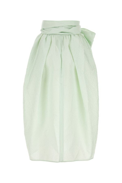 CECILIE BAHNSEN Mint green polyester blend skirt outlook