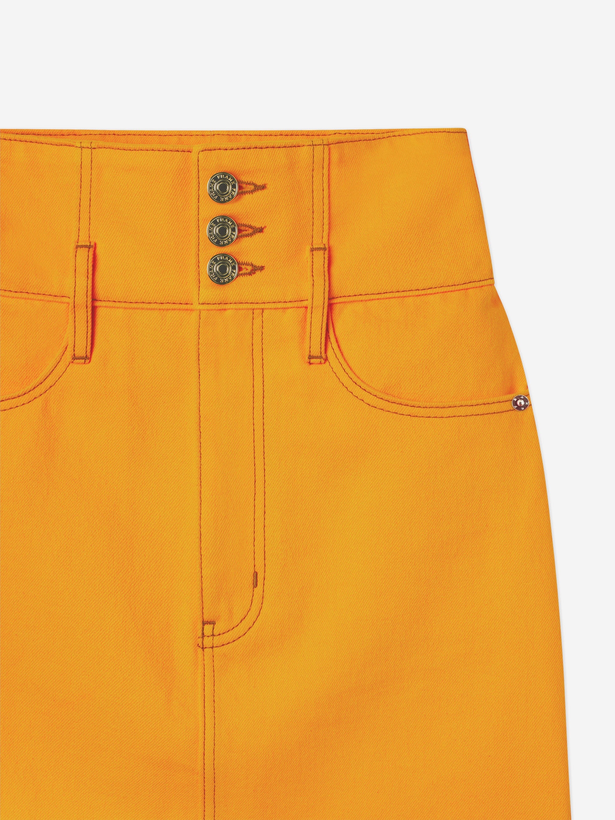 The Corset Mini Skirt in Marigold - 3