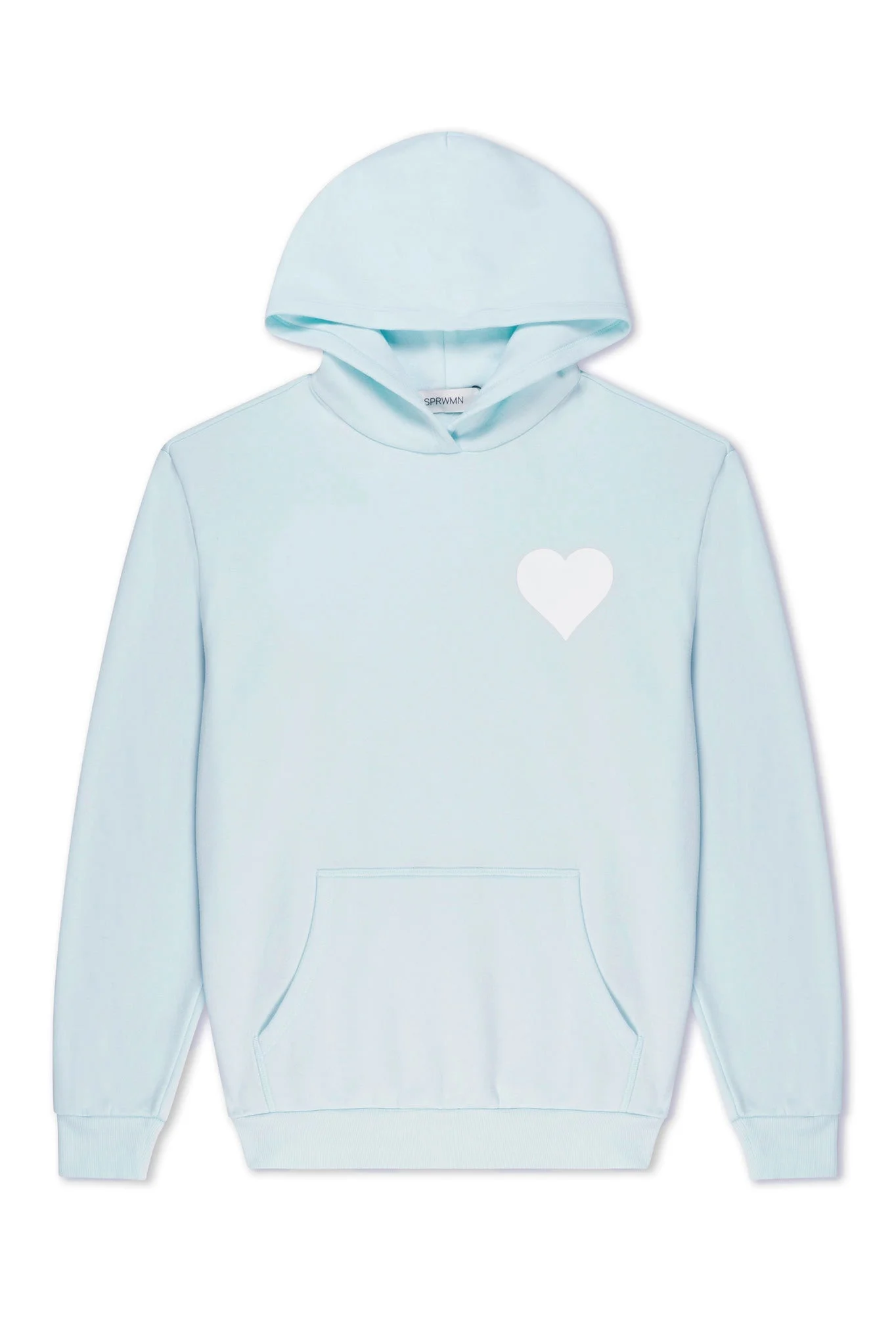 BABY BLUE HEART HOODIE - 1