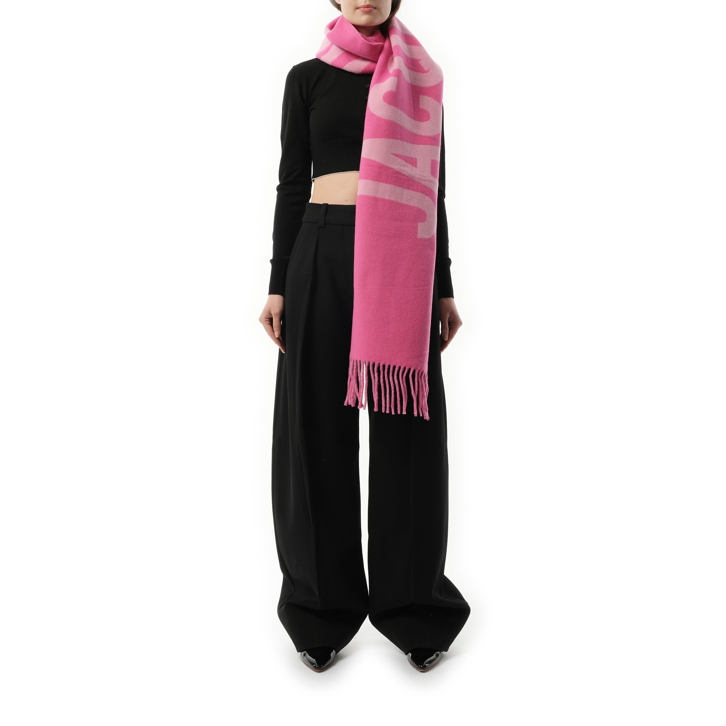 L'echarpe Jacquemus Scarf in Pink/Multicolour - 4
