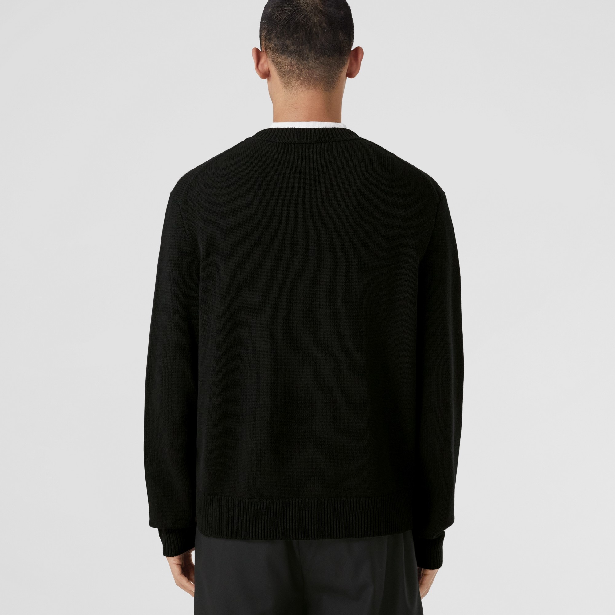 Rabbit Intarsia Wool Oversized Sweater - 3