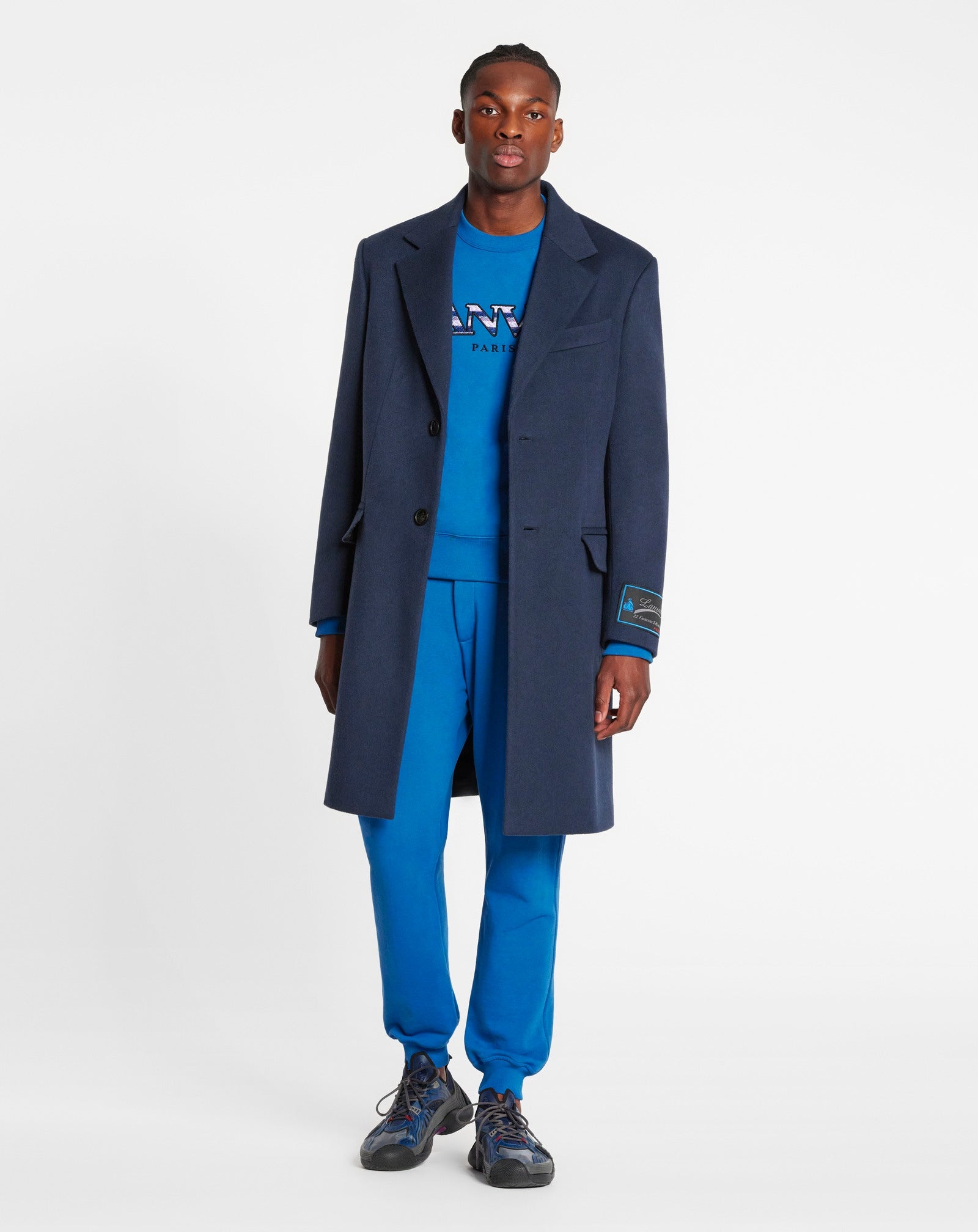 CLASSIC COAT WITH SIGNATURE LANVIN PATCH - 2